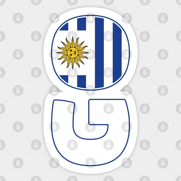 Go Uruguay | BG Blue Sticker by Oliveirallan